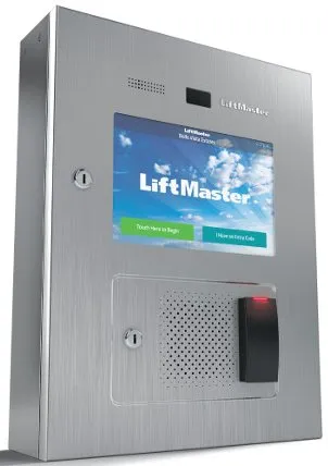 LiftMaster touchscreen video intercom access control panel