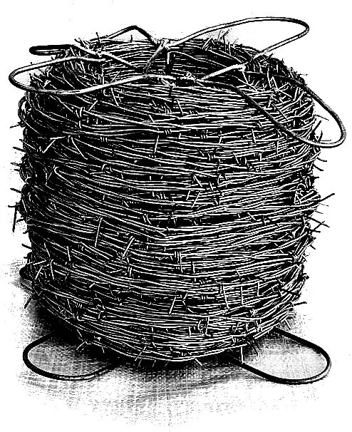 Roll of Phoenix Fence barbed wire