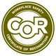 COR Certificate of Recognition COR Certificate of Recognition seal, Alberta Construction Safety Association