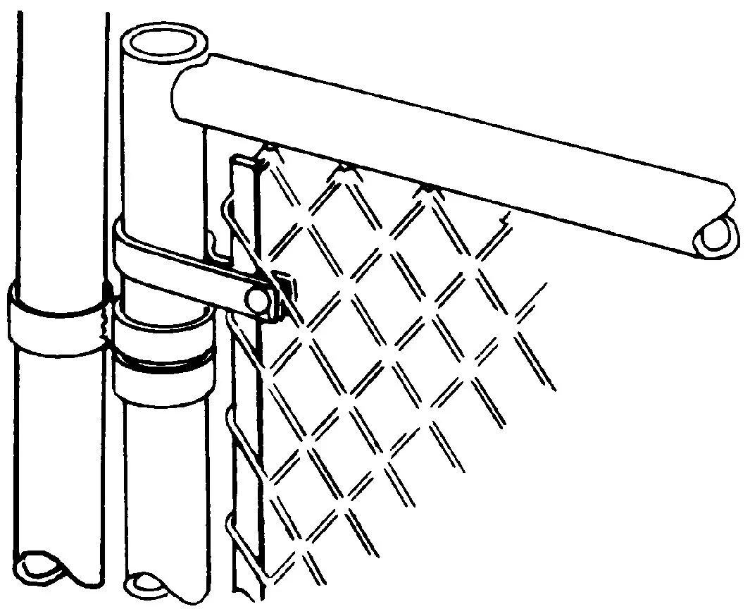 Panel clamp joining two kennel panels