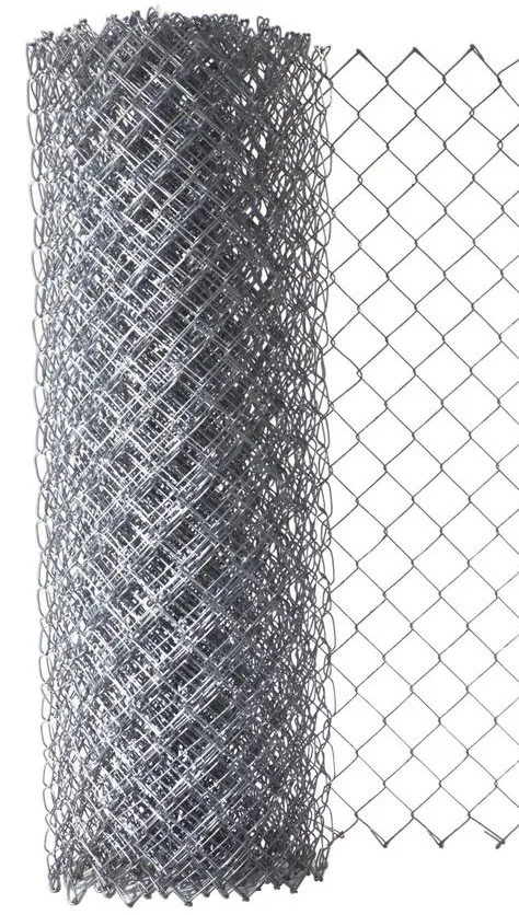 Roll of galvanized chain link mesh