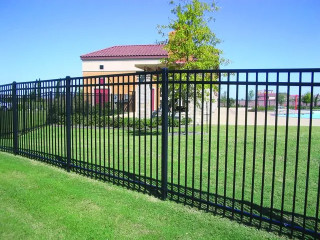 Commercial ornamental fence