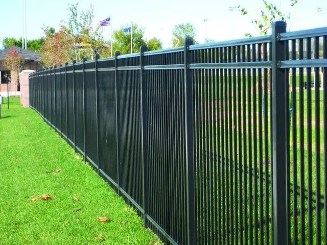 Commercial ornamental fence