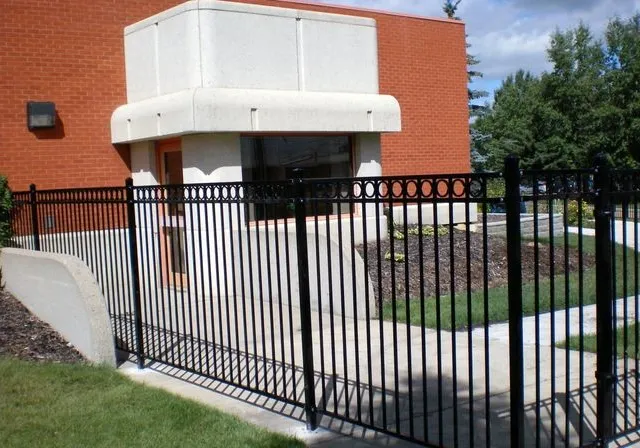Commercial ornamental fence