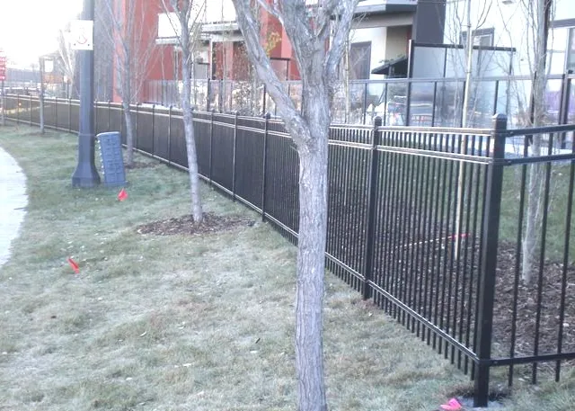 Commercial ornamental fence