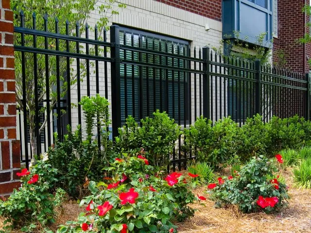 Commercial ornamental fence