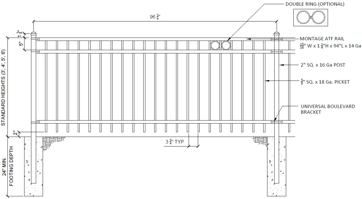 Montage Majestic panel drawing