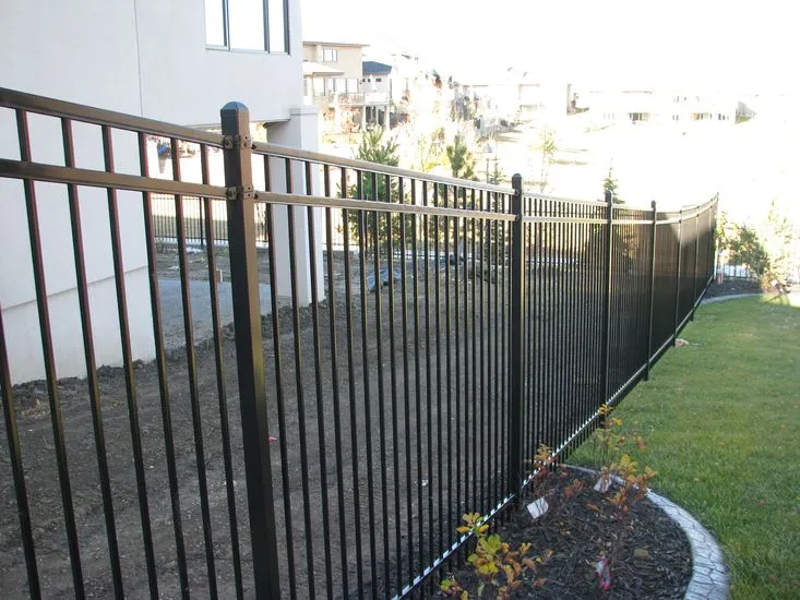Montage Genesis style ornamental fence with exposed picket tops