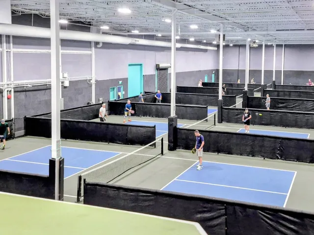 Indoor pickleball courts