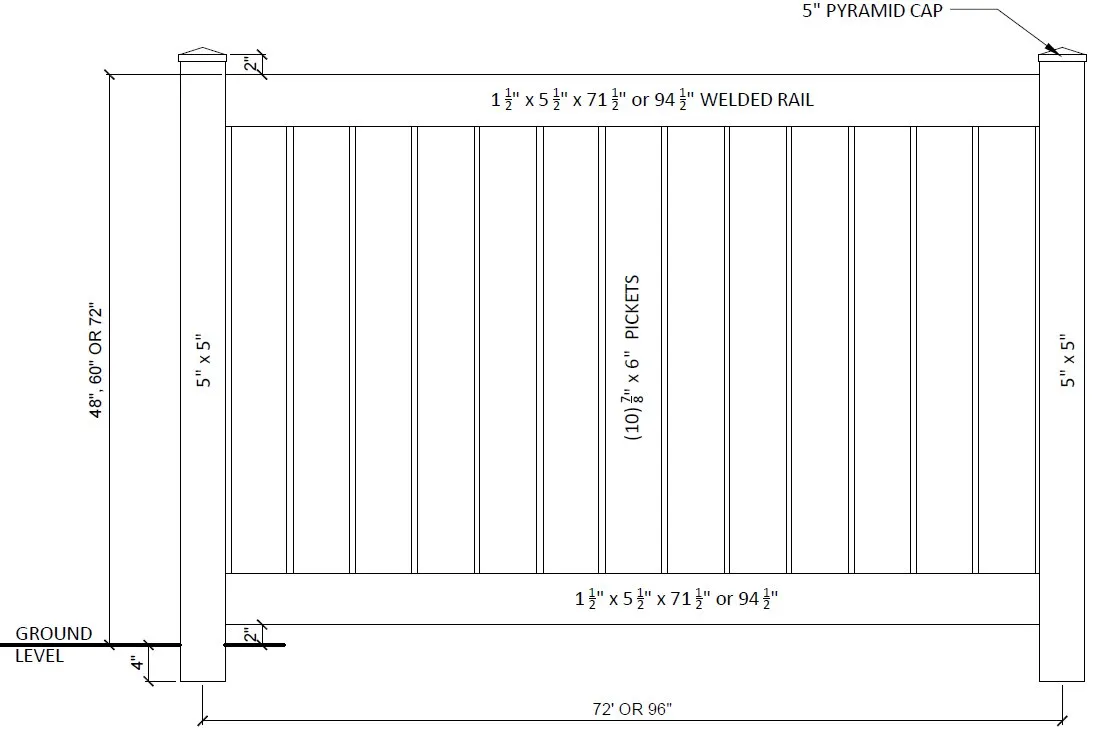 Semi-Privacy panel drawing